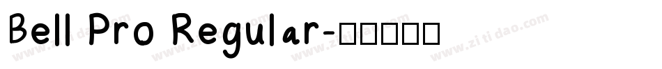 Bell Pro Regular字体转换